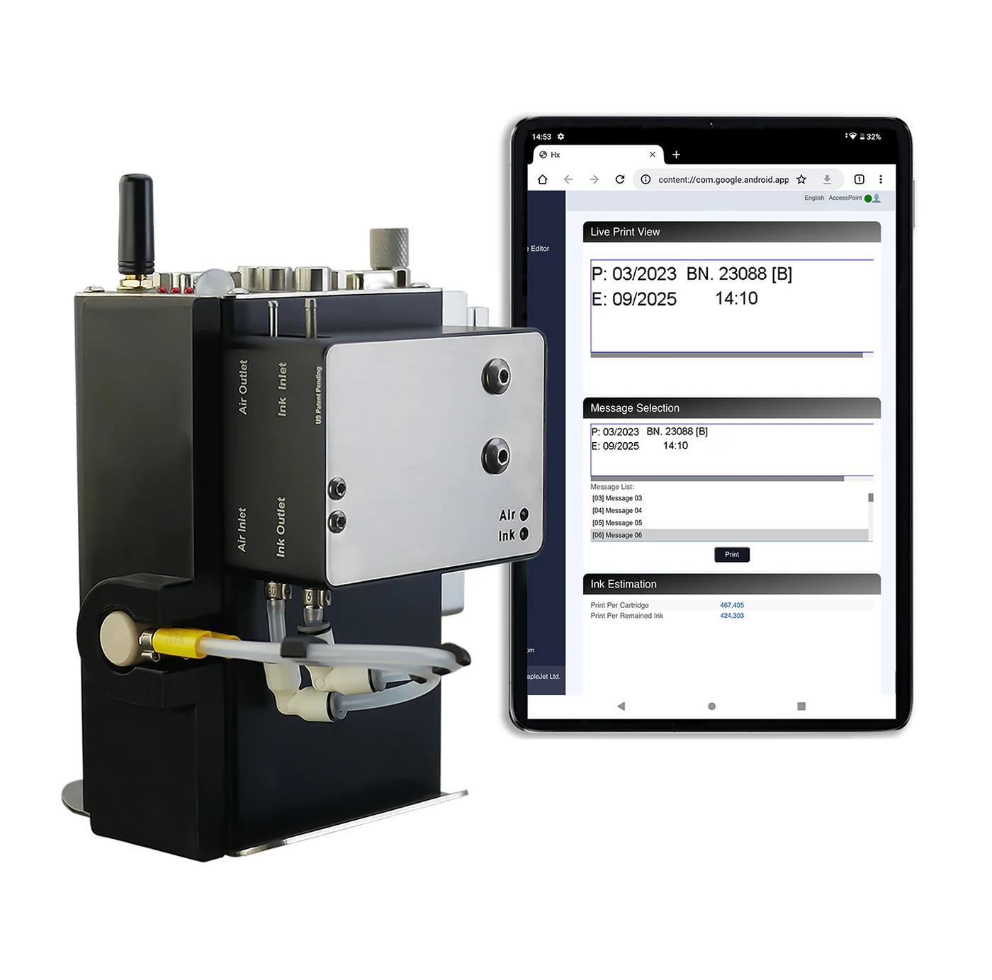MapleJet Hx Ultro bulk-ink CTIJ system with Hx Manager