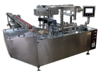Automatic bundling and overwrapping machine